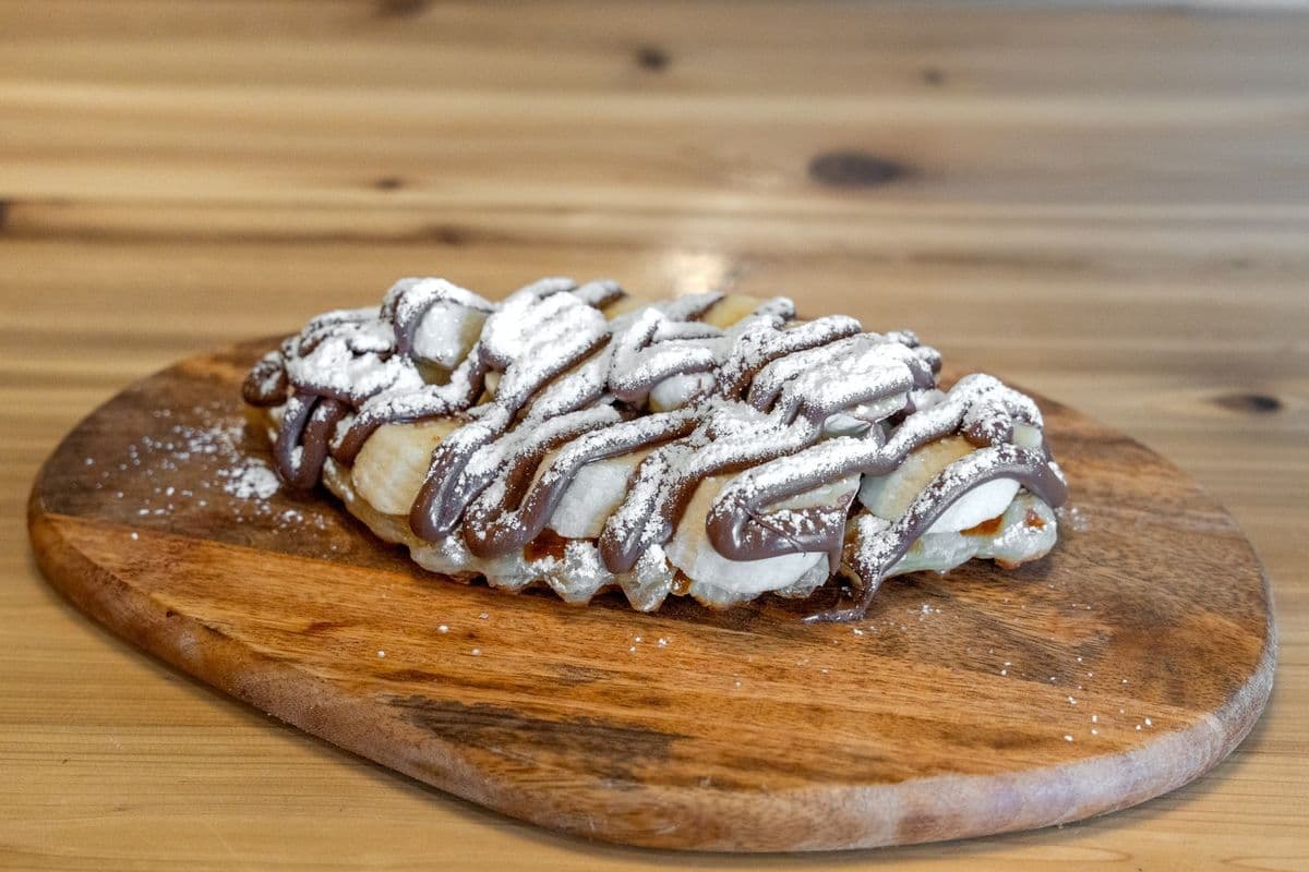 Nutella with Banana Croffle
