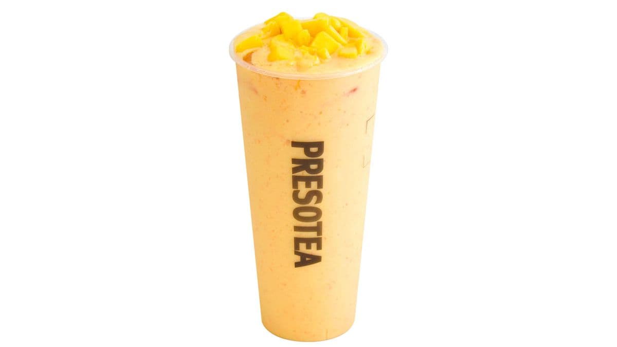 Fresh Mango Lychee Grapefruit Slush / Frappé glacé mangue fraîche, litchi et pomelo