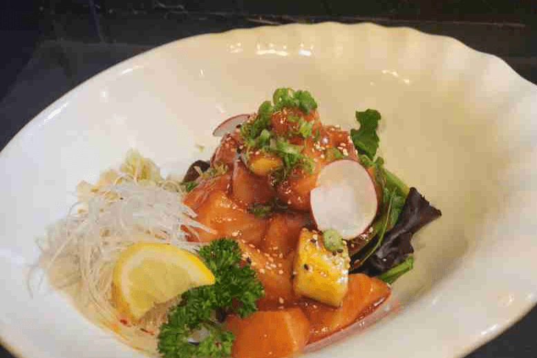 Spicy Salmon Sashimi (Full)