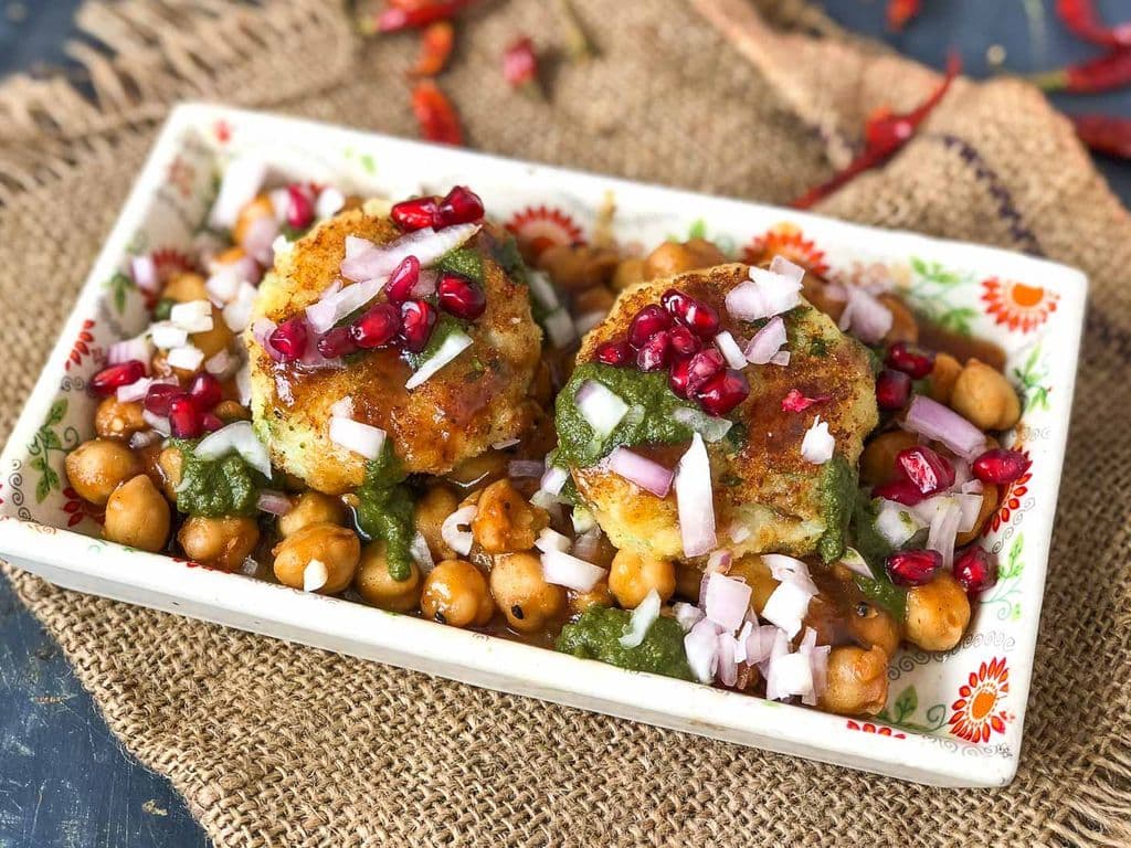 Aloo Tikki Chaat → Crispy Potato Bowl