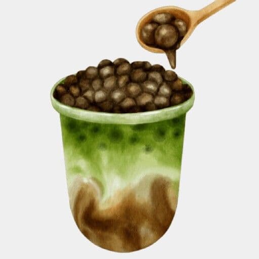 Hot Brown Sugar Boba Tea