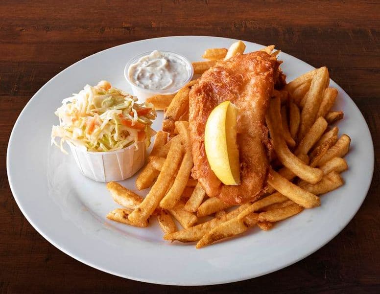 Honest Lager Fish and Chips