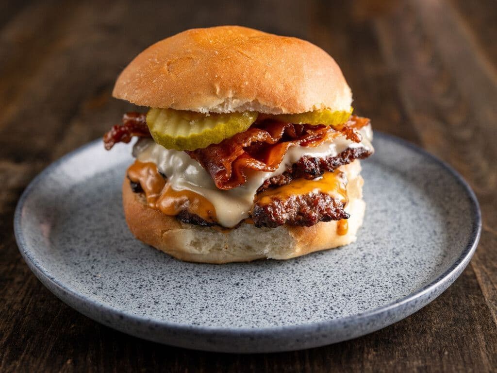 Cheezy Bacon Burger (1/2 lb) Combo