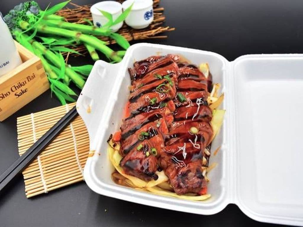 H12 Beef Teriyaki Dinner Plate