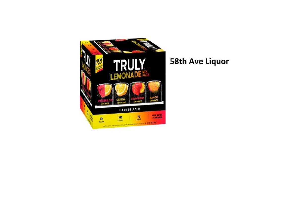 TRULY LEMONADE VARIETY CANS (1 x 12x355ML)