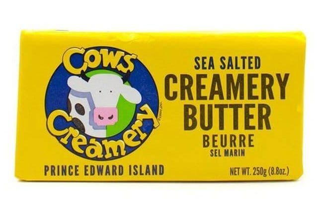COWS BUTTER SEA SALTED 250G