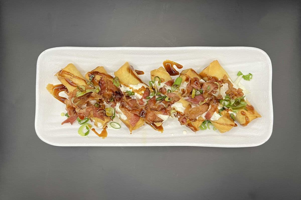 Creamy Bacon Spring Roll