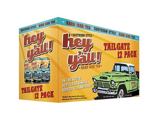 Hey Yall Original Iced Tea 12pack, 355mL coolers (5.0% ABV)
