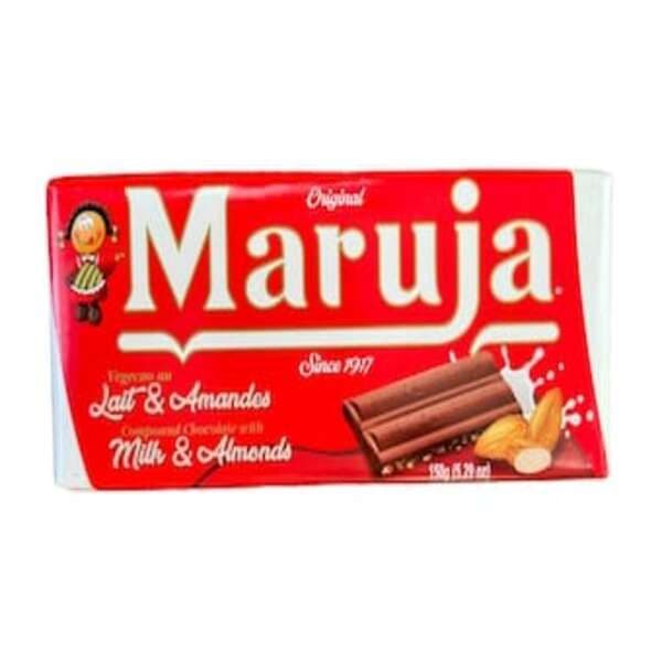 Maruja Vegecao au Lait et Amandes 150g/ Maruja Compound Chocolate with Milk & Almonds 150g