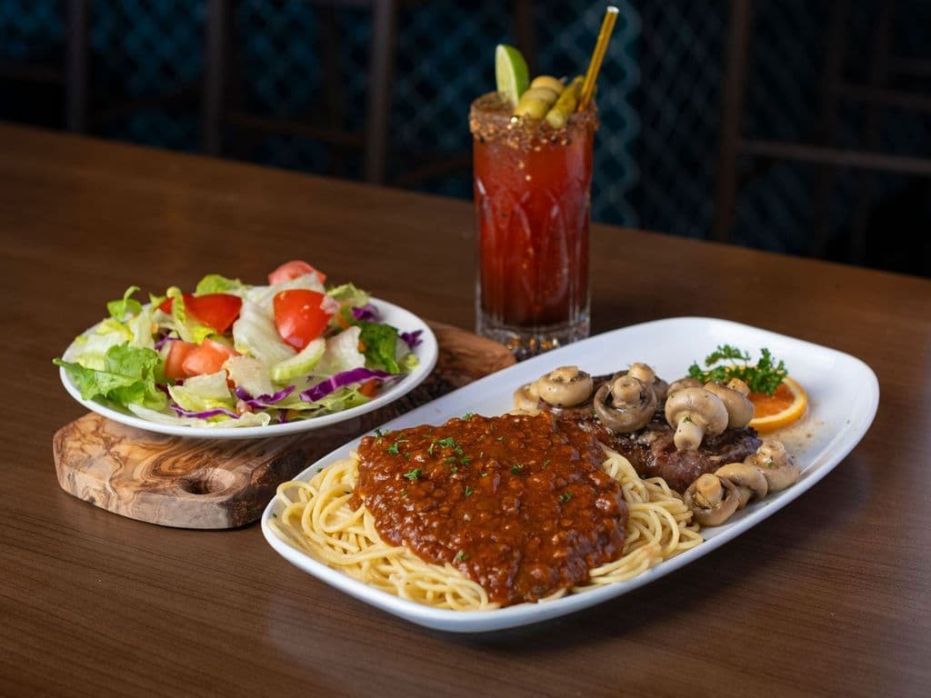 6oz NY Steak & Spaghetti