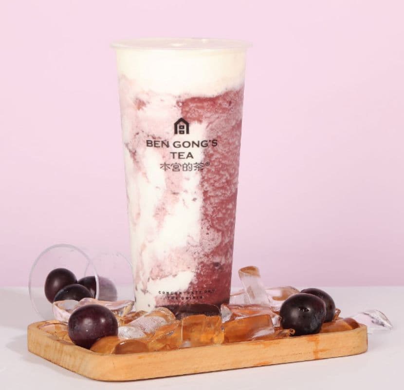 Grape Cheese Slush / 黑提芝⼠