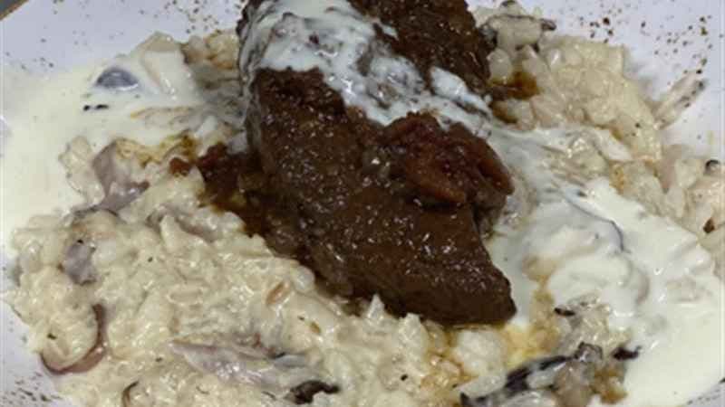 Short Rib and Wild Mushroom Risotto