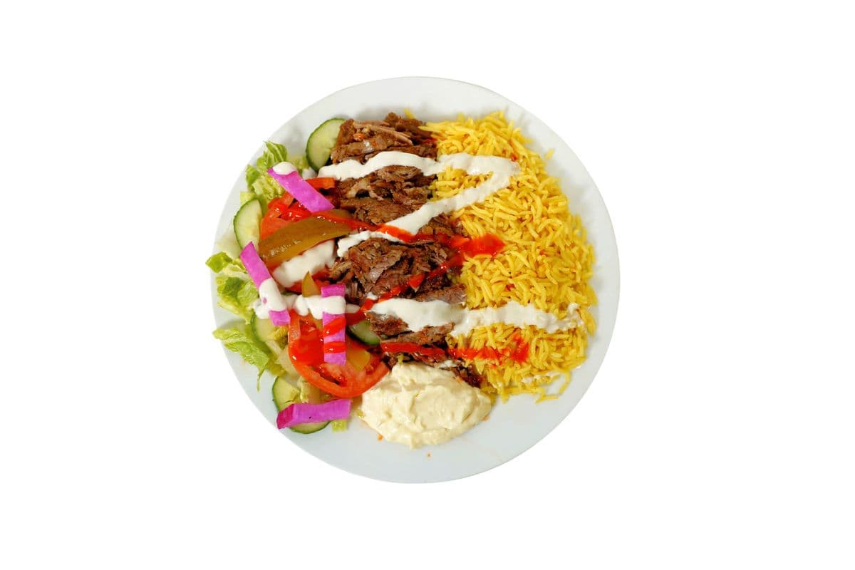 Beef Shawarma On Rice & Veggies