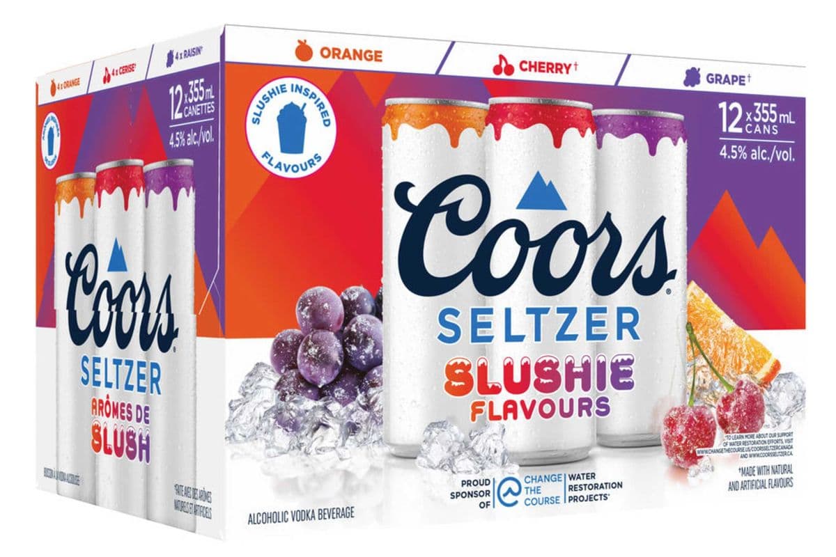 Coors Seltzer Slushie Flavours (12 x 355 ml)