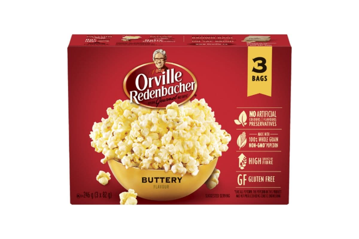 Orville - Buttery Popcorn Bags - 3 Bags (82g)