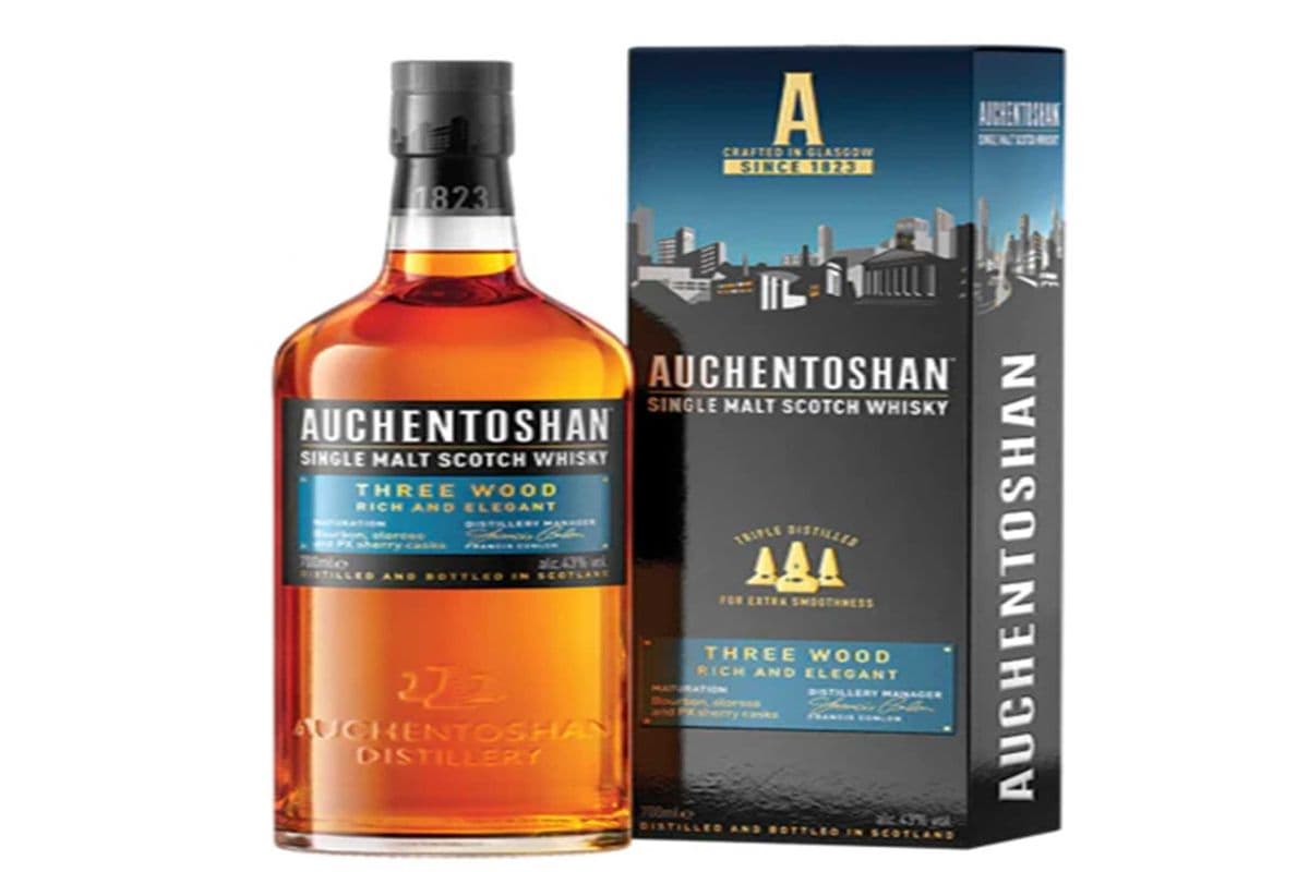 AUCHENTOSHAN THREE WOOD SCOTCH WHISKY 750 ML (1 x 750ML)