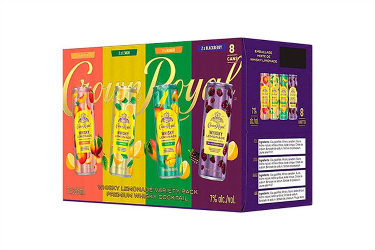 Crown Royal Whiskey Lemonade Variety (8 x 355 ml)