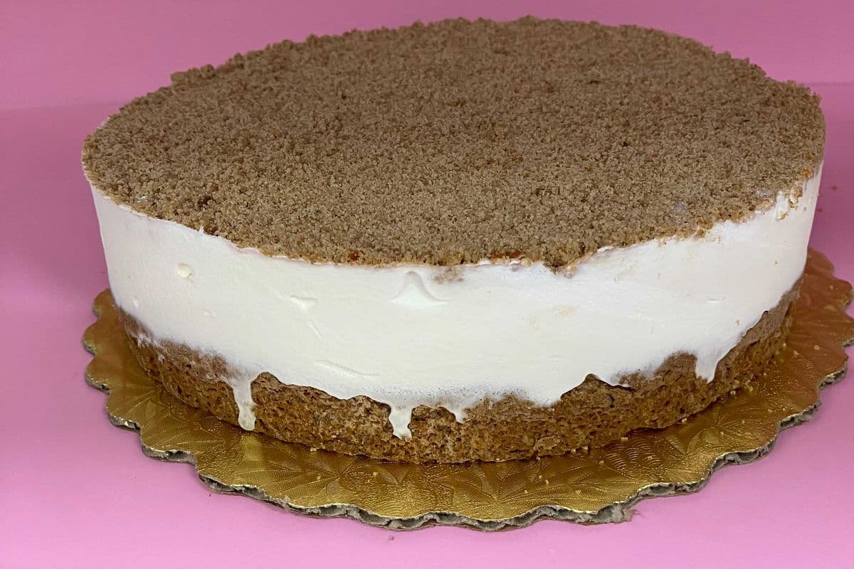 Carrot Cake Ice Cream Cake: Slice