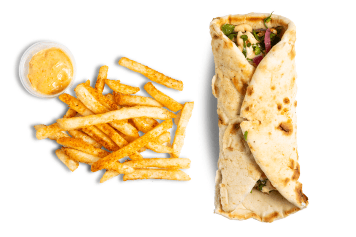 Soya Chaap Tikka Kathi Roll (Vegan)