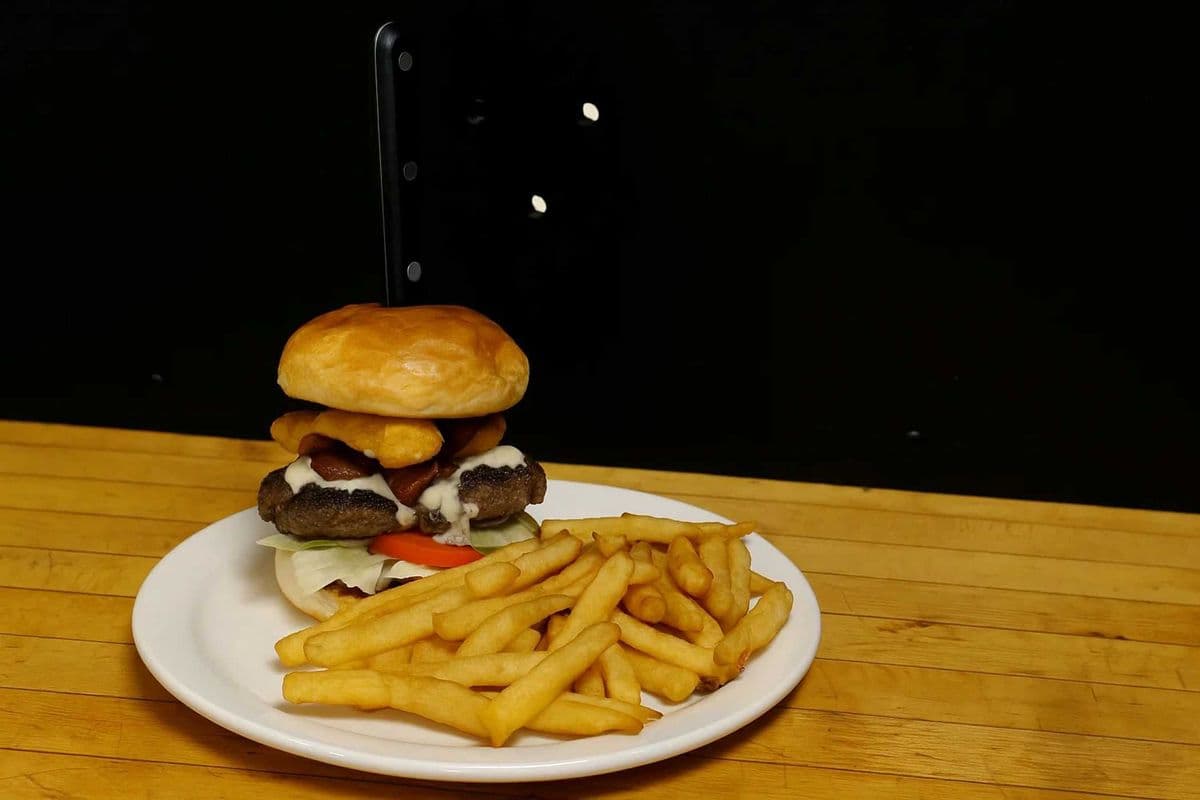 Bacon and Mozza Smash Burger