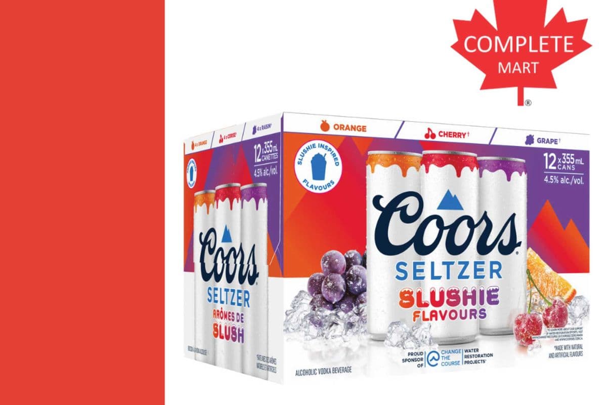 Coors Seltzer Slushie Flavor 12-Pack (12 x 568ML)
