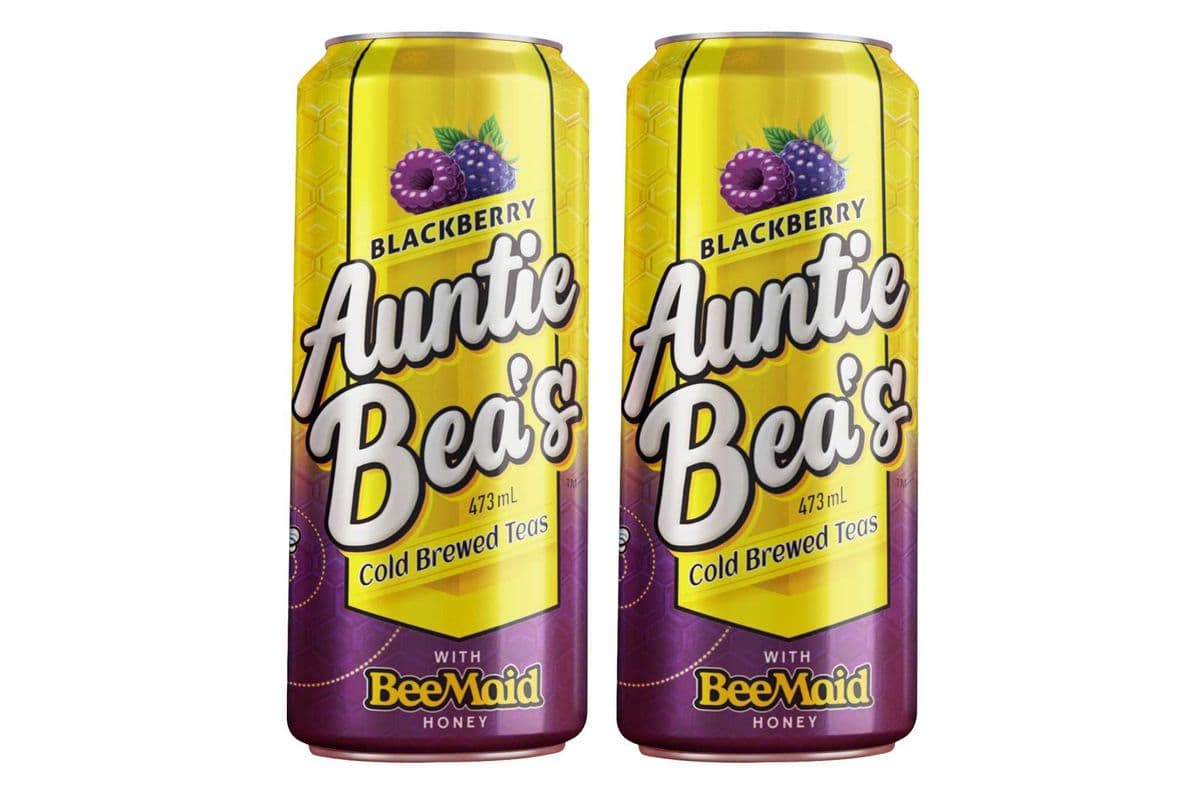 PAIR - Auntie Bea's Cold Brewed Tea Blackberry 2 x 473ml