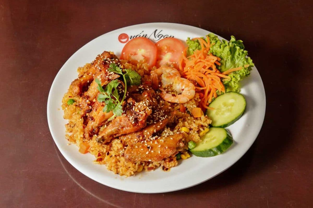 E7. Quan Ngon Chicken Wings and Special Fried Rice