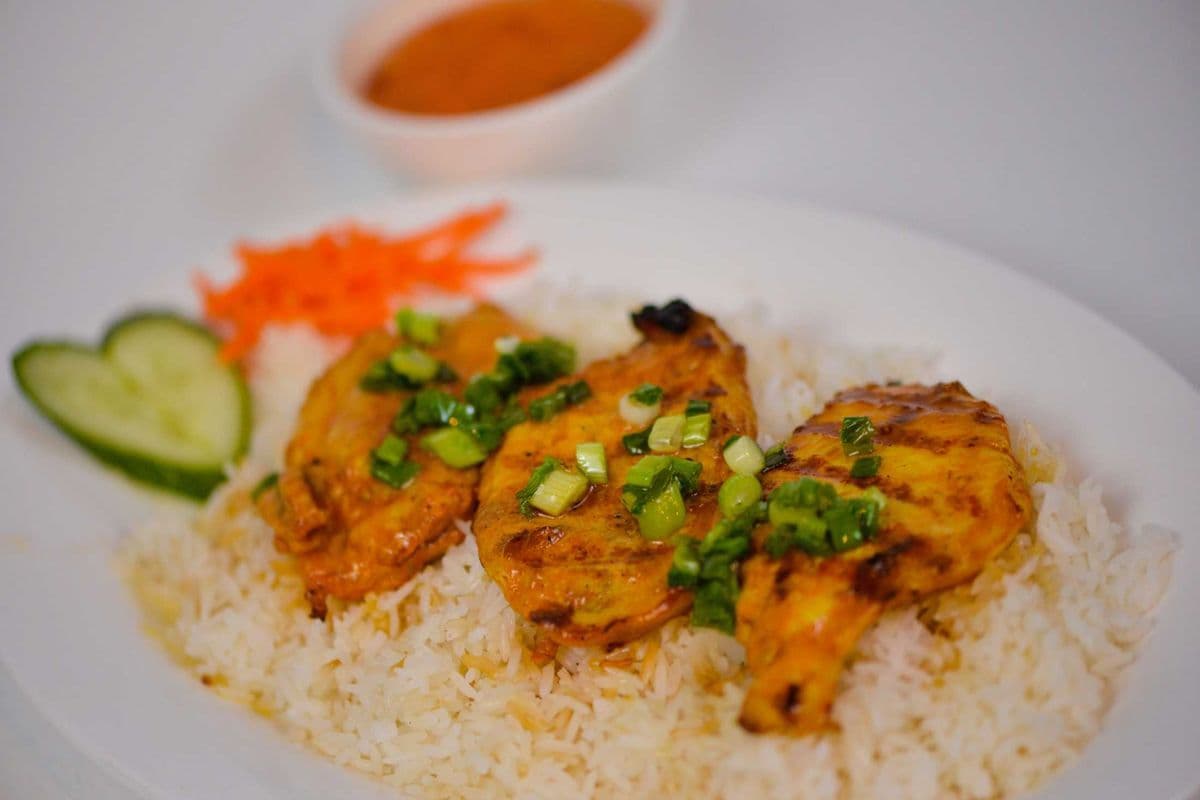 50. Char-Broiled Chicken Breast on Steamed Rice - Com Ga Nuong