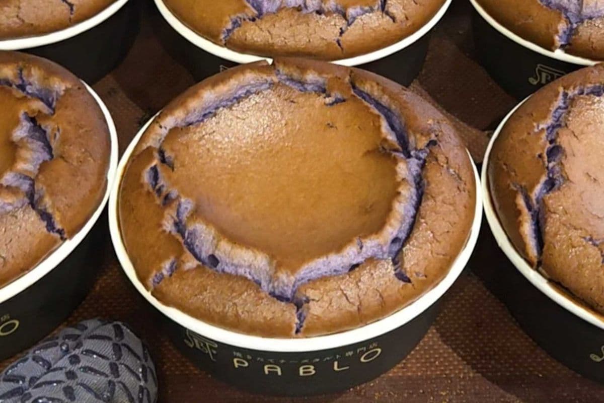 Ube Basque Cheese Cake