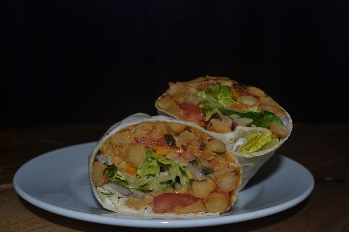 Spicy Chickpea Wrap