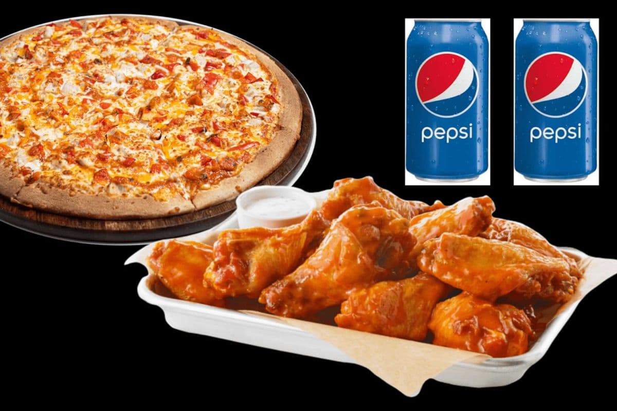 Small Pizza and Wing (10 pcs) Combo