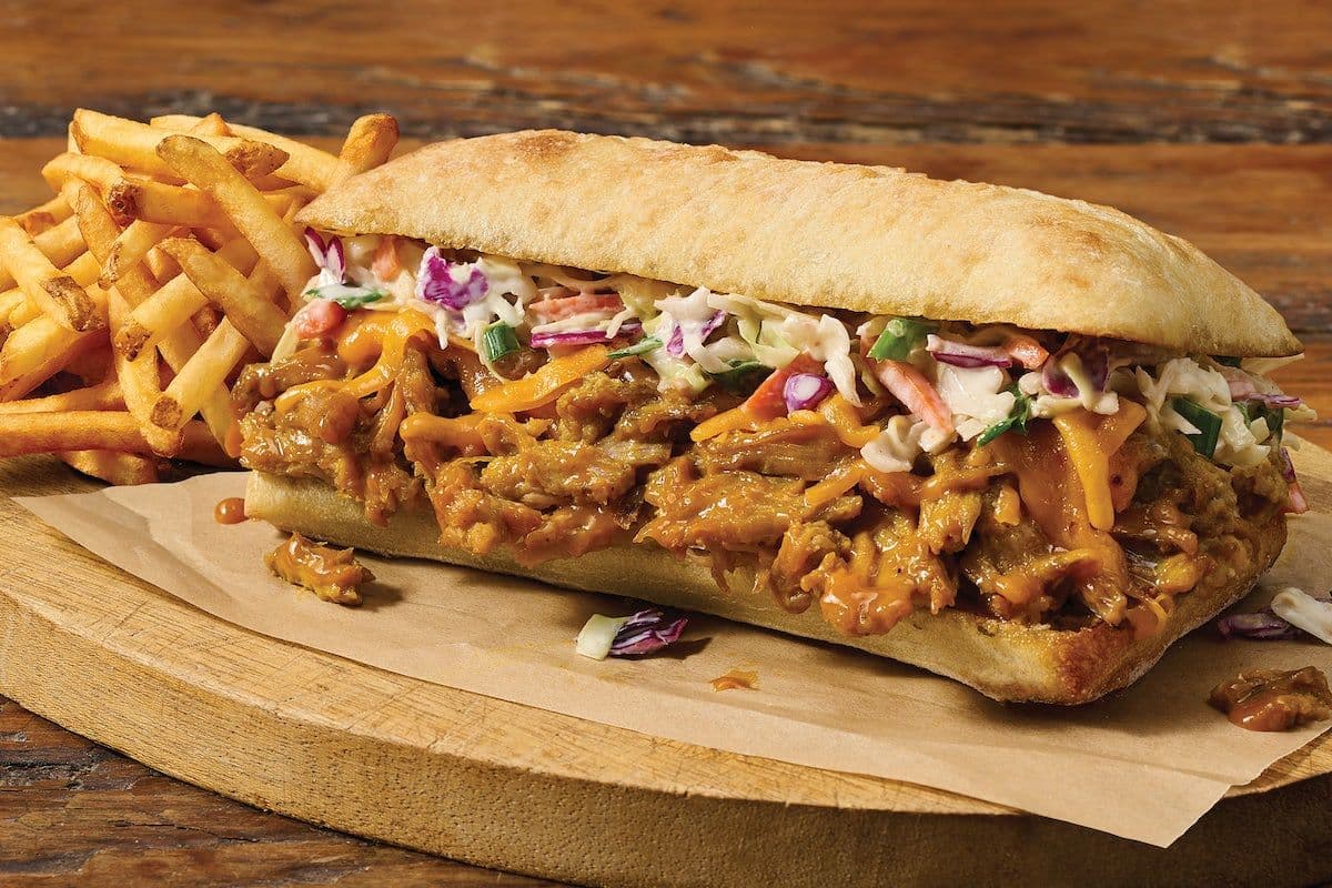 Slow Cooked BBQ Pulled Pork Sandwich Combo