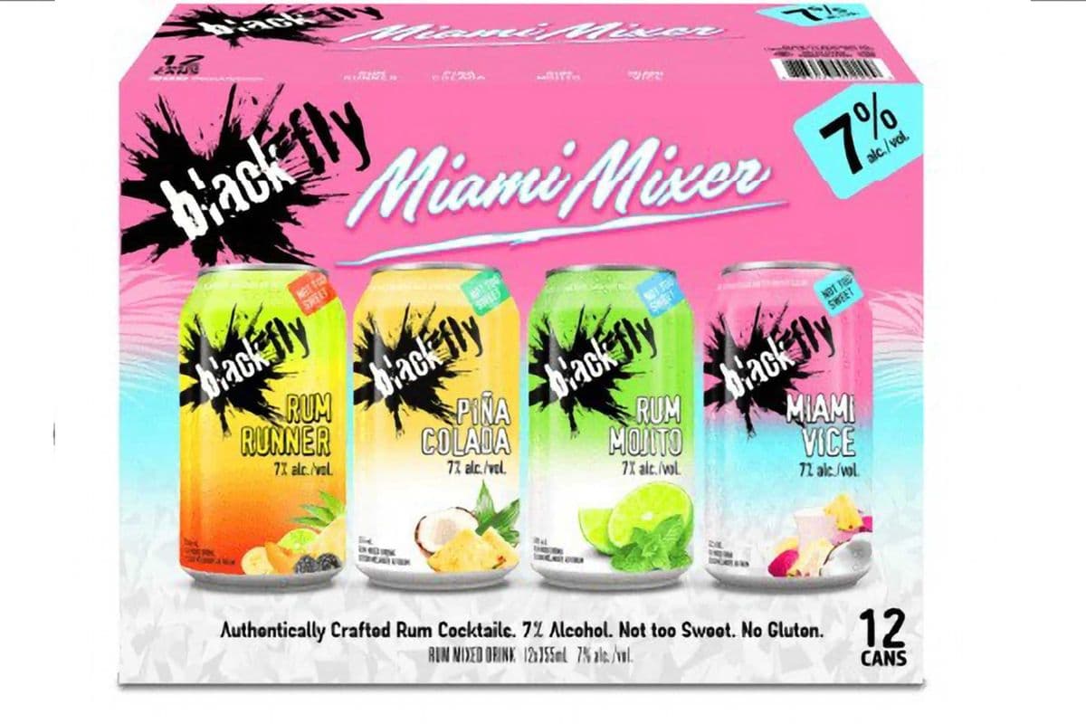 Black Fly Miami Mixer Pack (12 x 355 ml)
