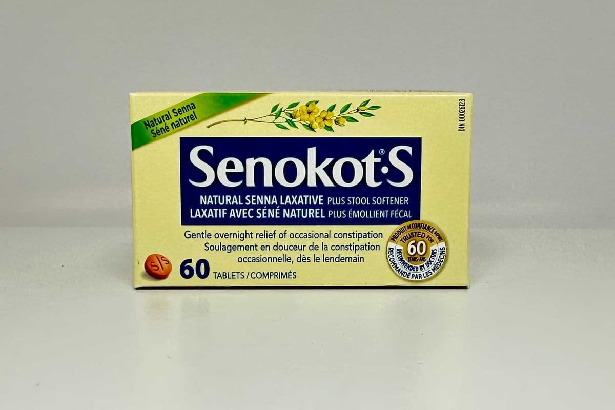 Senokot S TB- Natural Laxative plus stool softener (60 tabs)