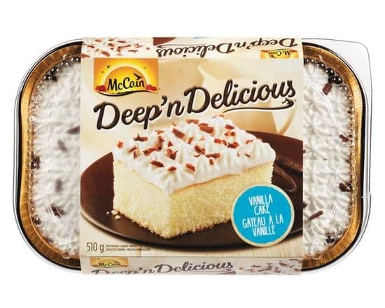 McCain Deep'n' Delicious Gateau Vanille 510g/ McCain Deep'n'Delicious Vanilla Cake 510g
