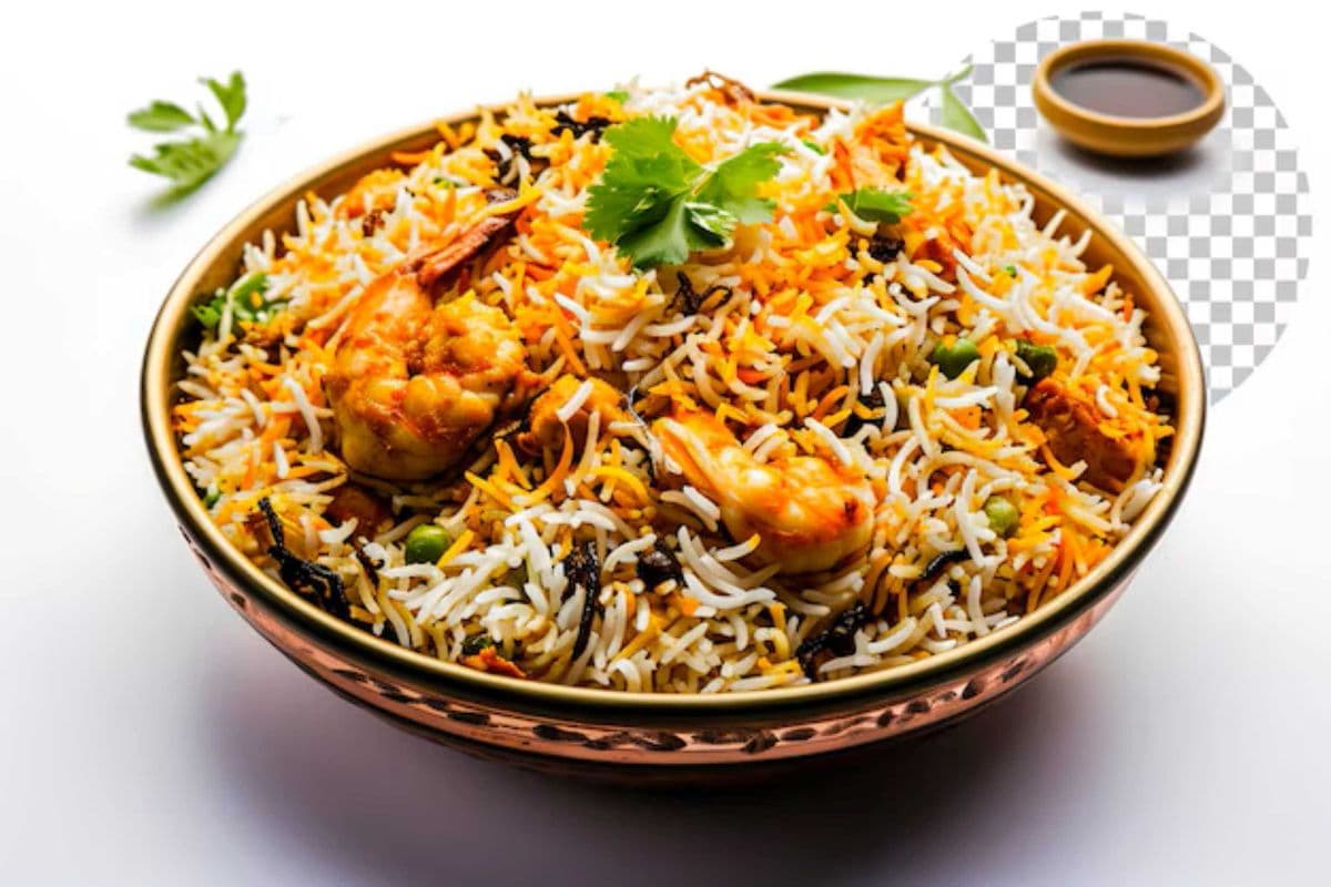 Dum Biriyani aux crevettes authentiques / Shrimp Dum Biryani