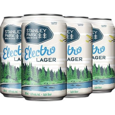 Stanley Park Brewing Electro Lager, 6 x 355 ml