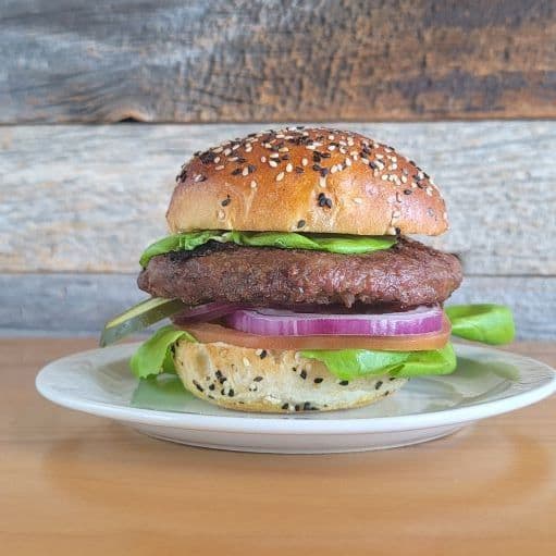 Longhorn Cheese Burger (Halal) and One Side - Free from Hormones & Antibiotics 100 % Angus Beef