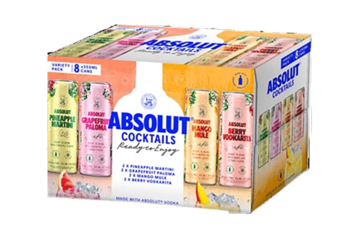 ABSOLUT COCKTAILS VARIETY PACK (8 x 355ML)