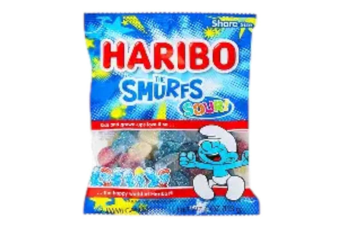 Haribo The Sour Smurfs (113gm) (110 Cal)