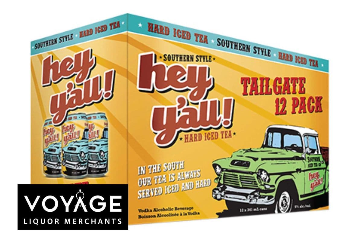 Hey Y'all Hard Iced Tea (12 x 341 ml)
