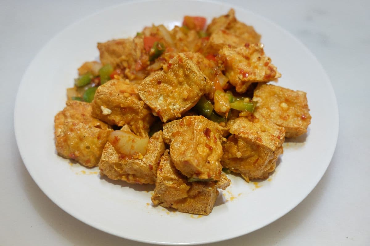 172. Salted and Pepper Deep-Fried Spicy Tofu