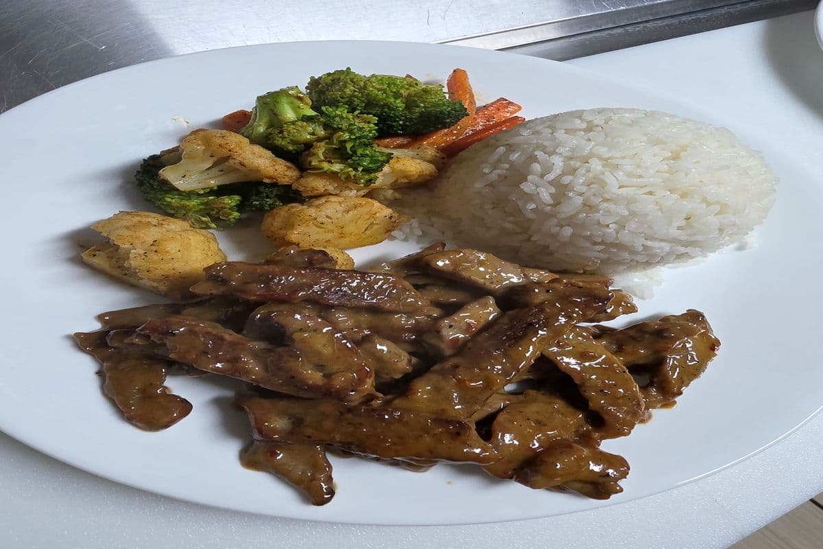 Beef Sirloin Steak Strips rice bowls