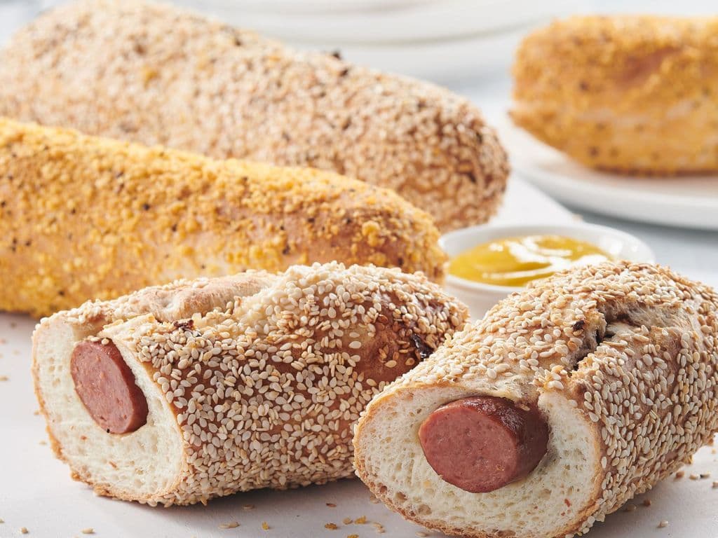 Sesame Bagel Dog