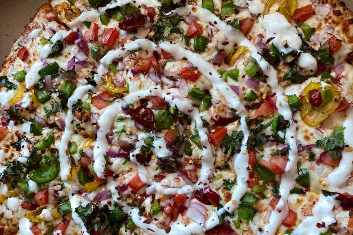 Spicy Veggie Deluxe Pizza