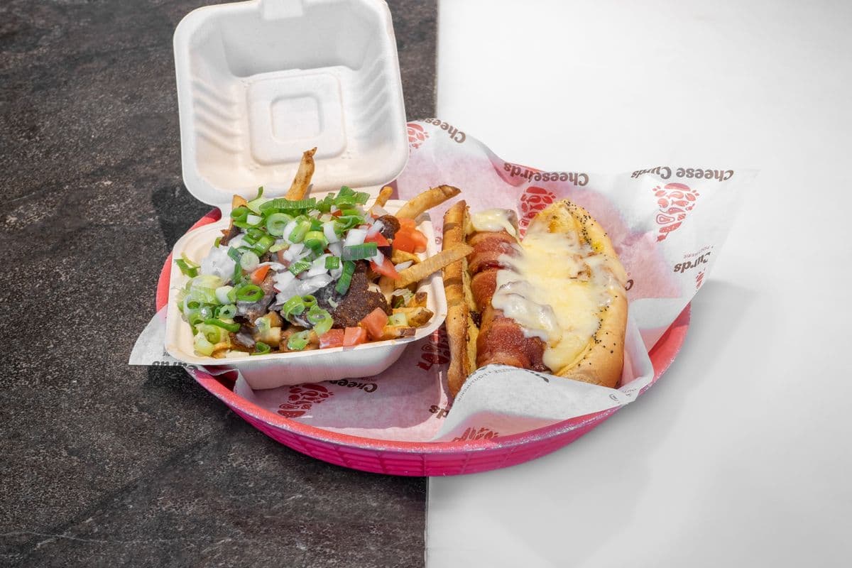 Cheese Curds Bacon Dog