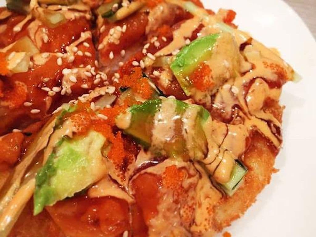 Individual Sushi Pizza (Fried)