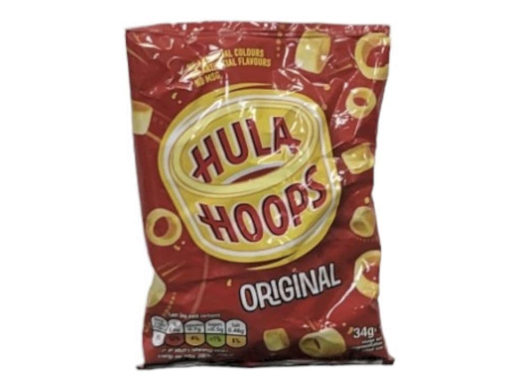 Hula Hoops Original UK 34g Potato Crisps 