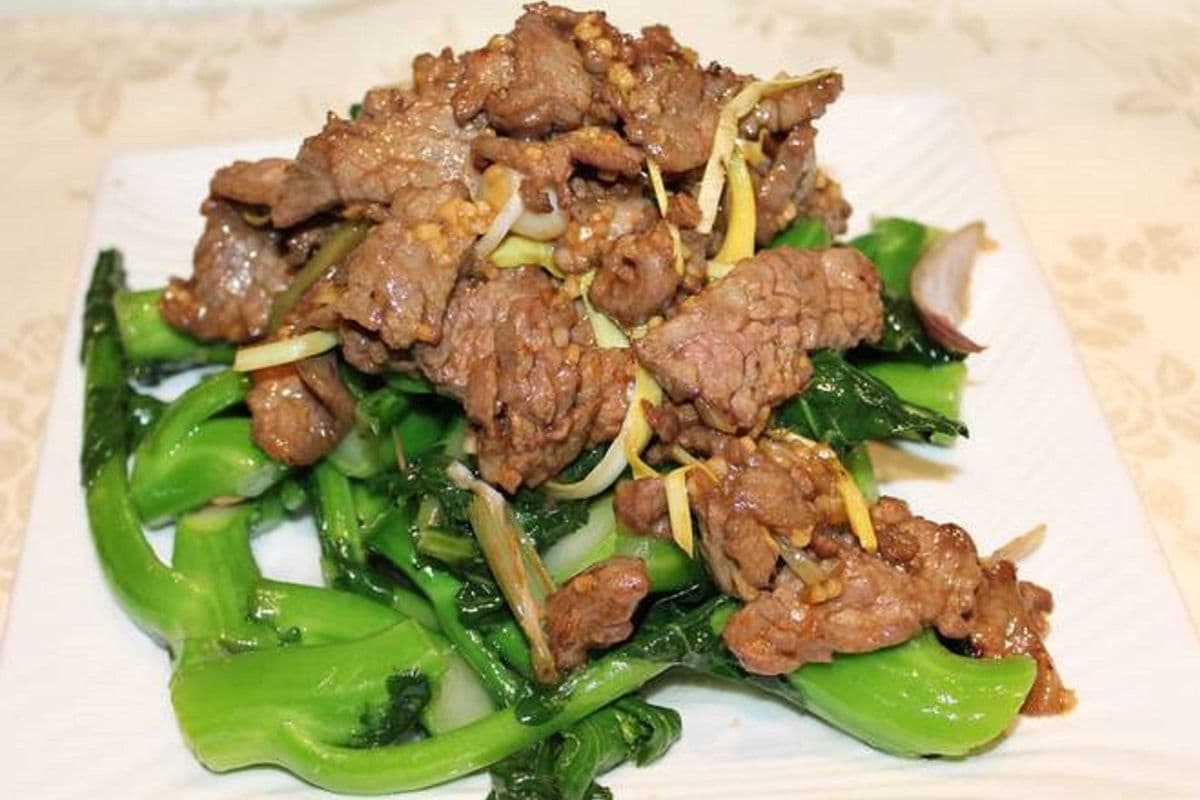 菜心牛肉 Beef with Vegetables