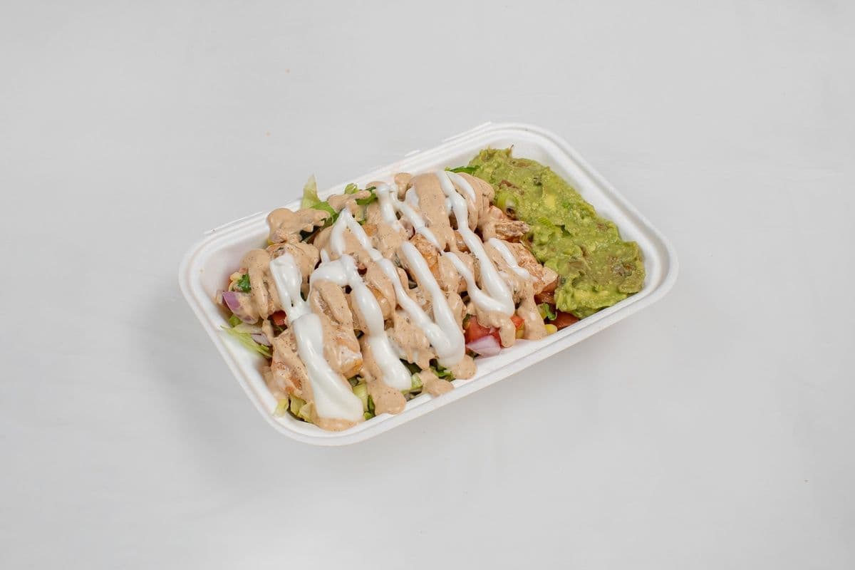 Sauteed Shrimp Burrito Bowl